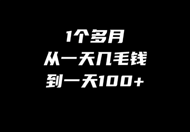 【成长故事】从一天几毛钱到一天110，他用了一个半月-圣矾-专注闲鱼